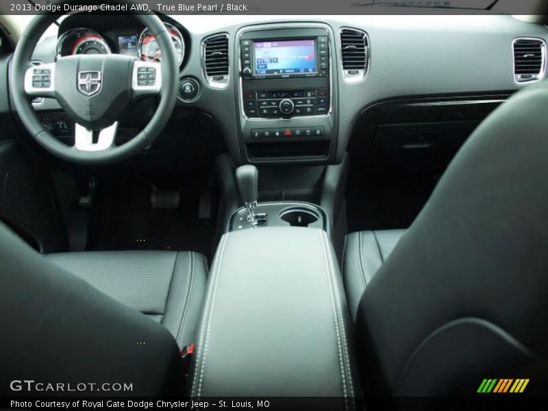 True Blue Pearl / Black 2013 Dodge Durango Citadel AWD