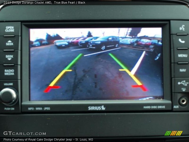 True Blue Pearl / Black 2013 Dodge Durango Citadel AWD