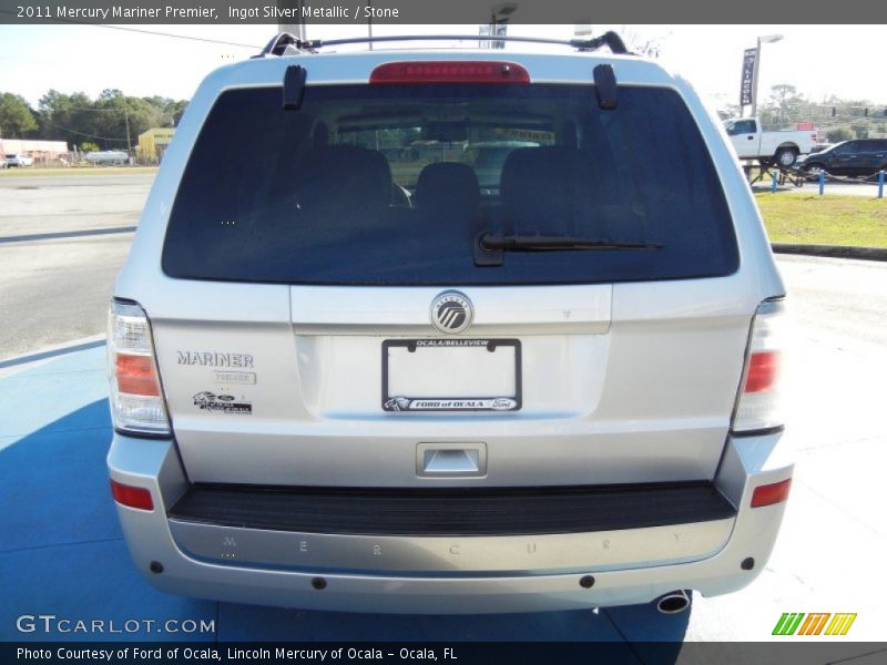 Ingot Silver Metallic / Stone 2011 Mercury Mariner Premier