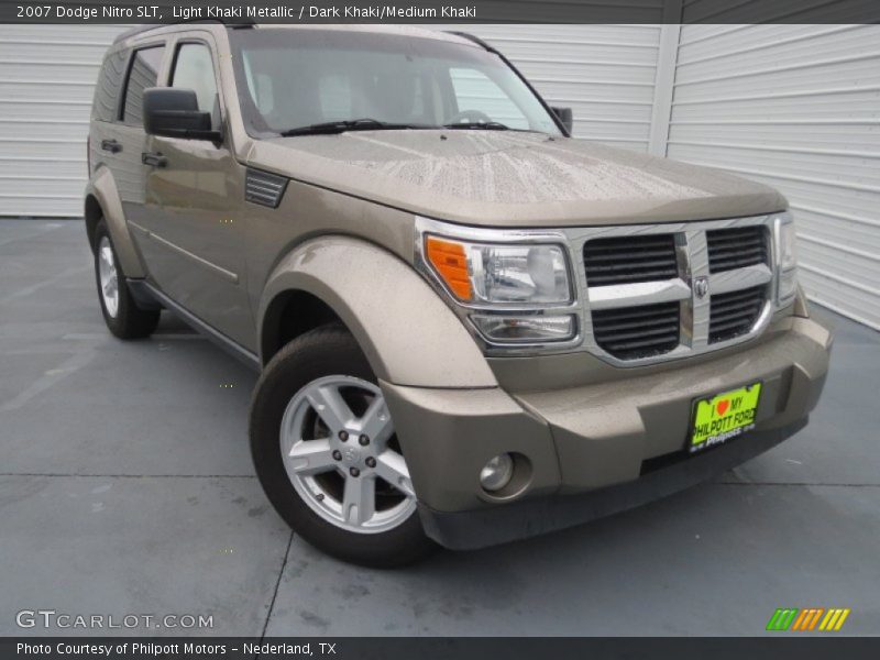 Light Khaki Metallic / Dark Khaki/Medium Khaki 2007 Dodge Nitro SLT