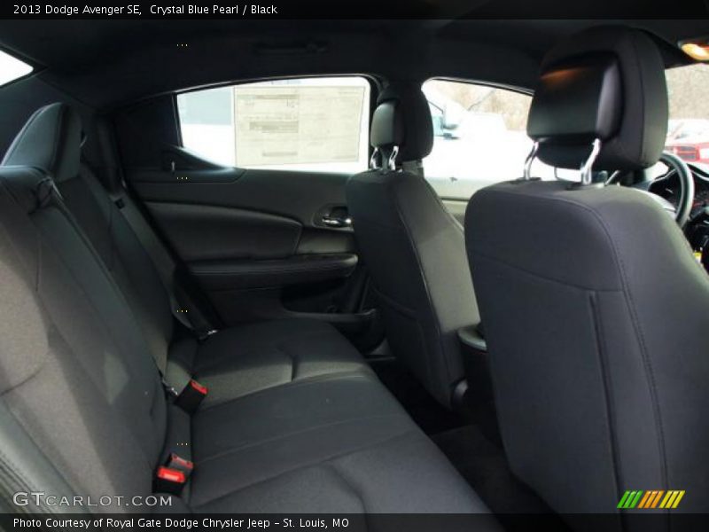 Crystal Blue Pearl / Black 2013 Dodge Avenger SE