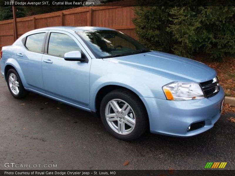 Crystal Blue Pearl / Black 2013 Dodge Avenger SXT