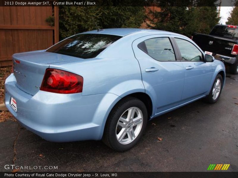Crystal Blue Pearl / Black 2013 Dodge Avenger SXT