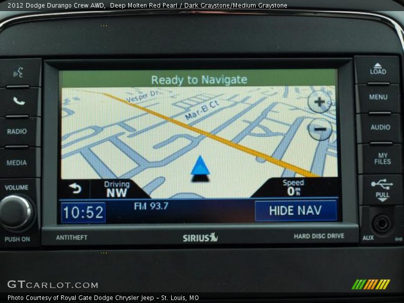 Deep Molten Red Pearl / Dark Graystone/Medium Graystone 2012 Dodge Durango Crew AWD