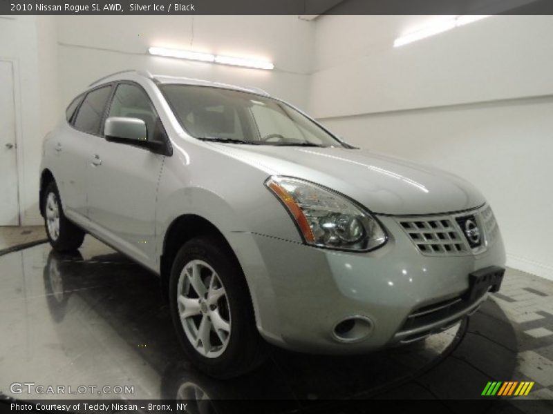 Silver Ice / Black 2010 Nissan Rogue SL AWD