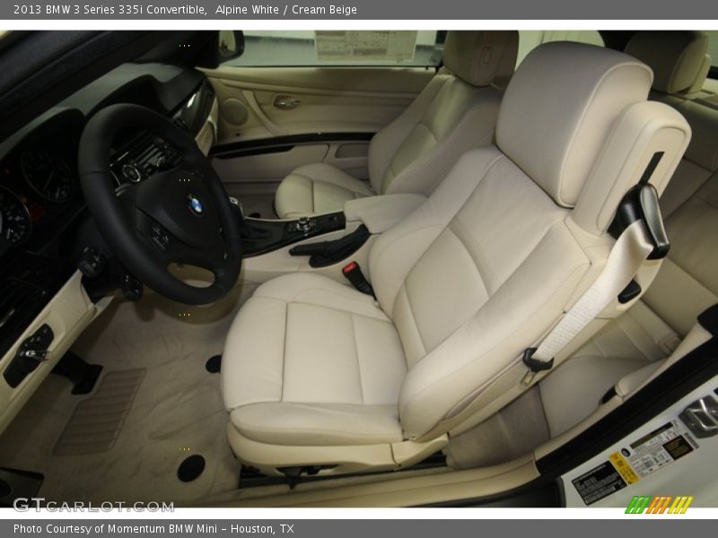 Alpine White / Cream Beige 2013 BMW 3 Series 335i Convertible