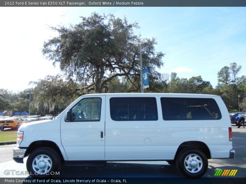 Oxford White / Medium Pebble 2012 Ford E Series Van E350 XLT Passenger