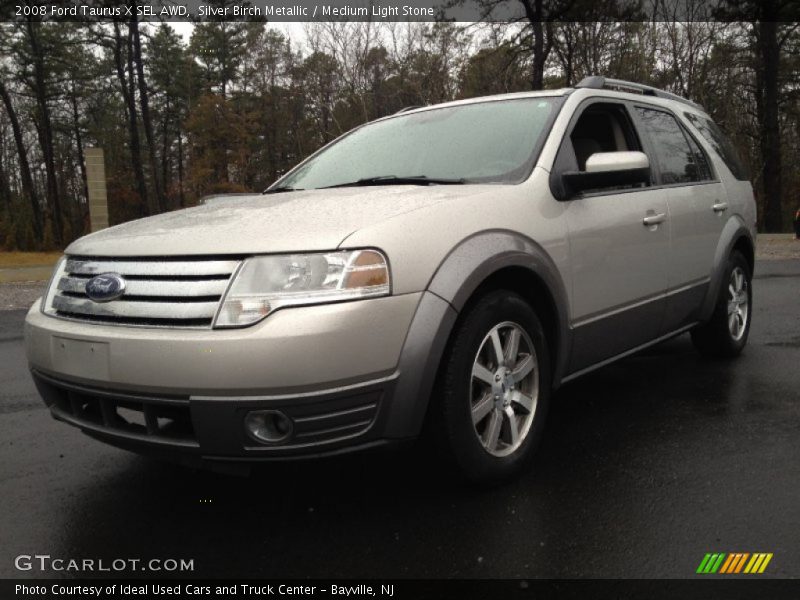 Silver Birch Metallic / Medium Light Stone 2008 Ford Taurus X SEL AWD