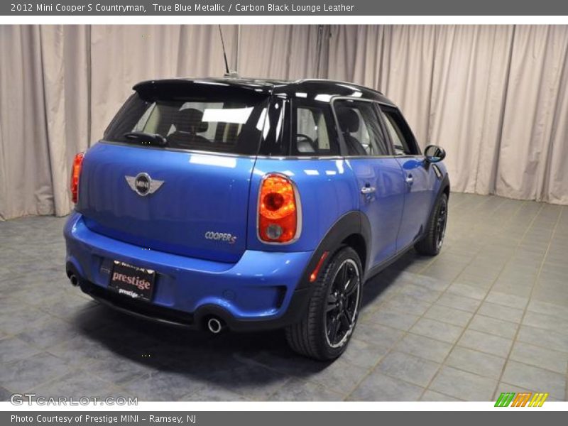 True Blue Metallic / Carbon Black Lounge Leather 2012 Mini Cooper S Countryman