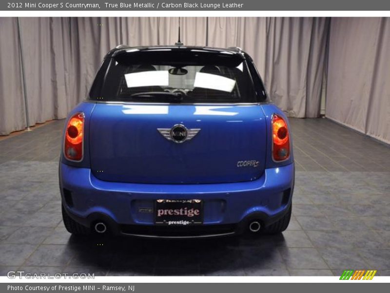 True Blue Metallic / Carbon Black Lounge Leather 2012 Mini Cooper S Countryman