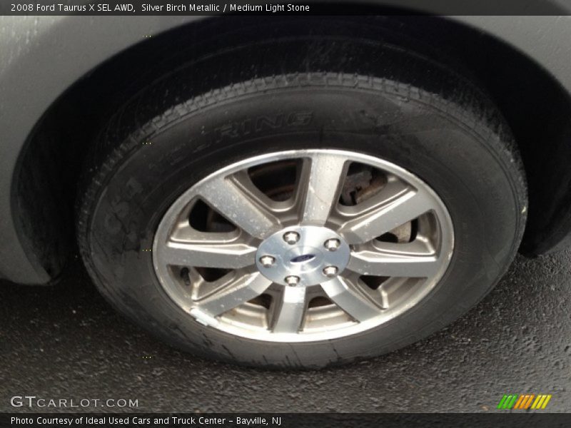 Silver Birch Metallic / Medium Light Stone 2008 Ford Taurus X SEL AWD