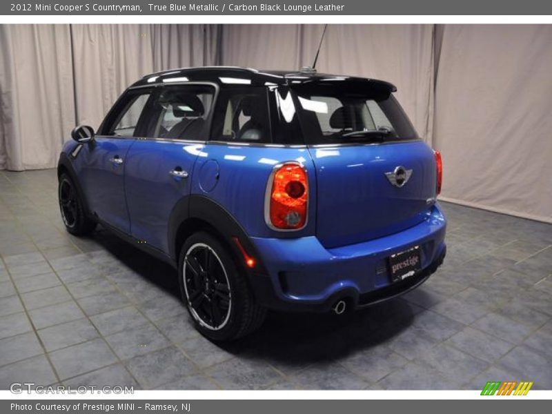 True Blue Metallic / Carbon Black Lounge Leather 2012 Mini Cooper S Countryman
