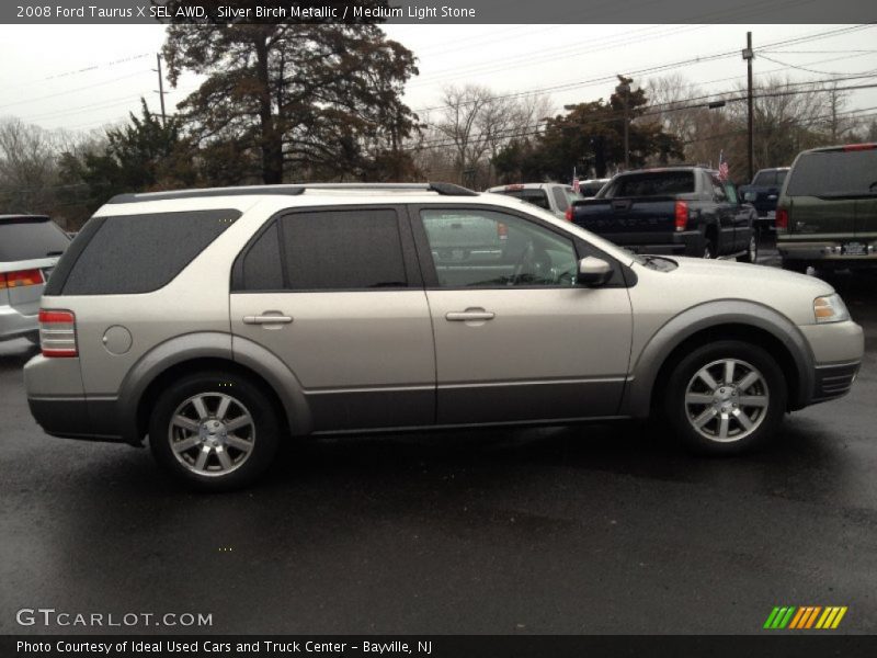 Silver Birch Metallic / Medium Light Stone 2008 Ford Taurus X SEL AWD