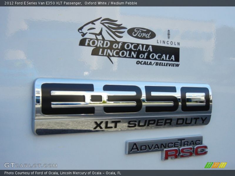 Oxford White / Medium Pebble 2012 Ford E Series Van E350 XLT Passenger