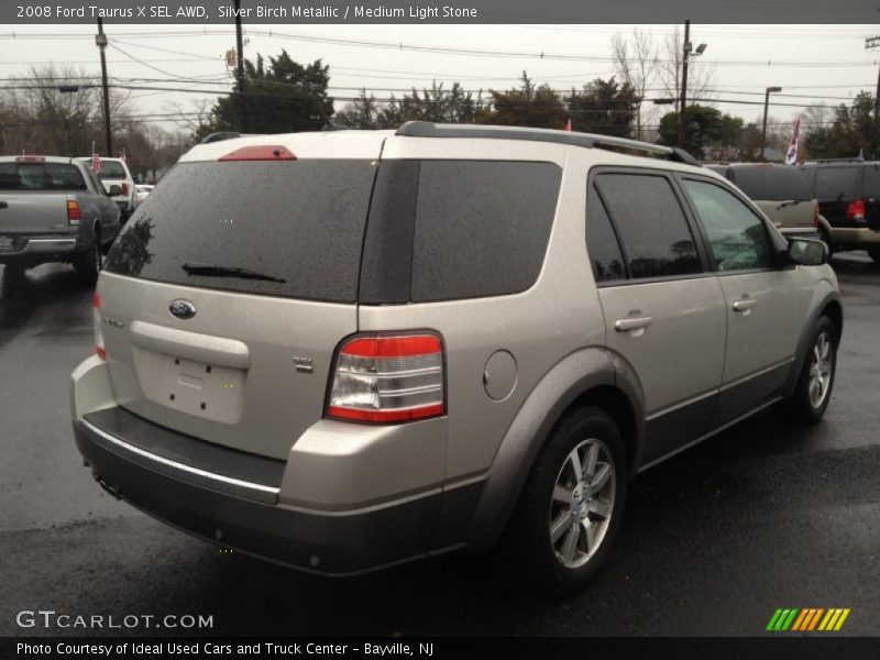 Silver Birch Metallic / Medium Light Stone 2008 Ford Taurus X SEL AWD