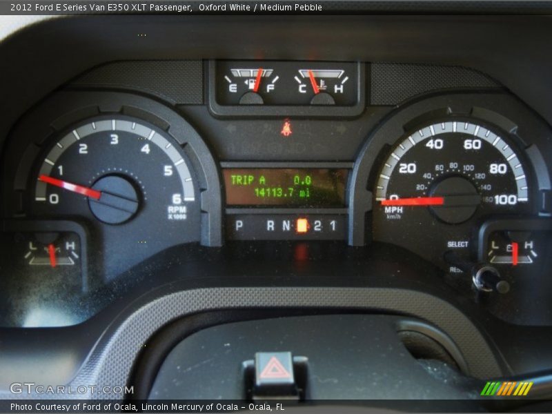  2012 E Series Van E350 XLT Passenger E350 XLT Passenger Gauges