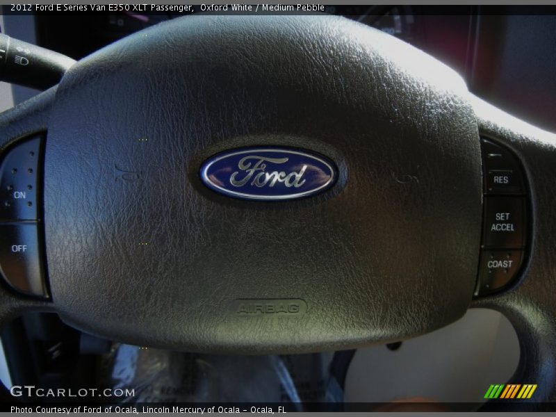 Oxford White / Medium Pebble 2012 Ford E Series Van E350 XLT Passenger
