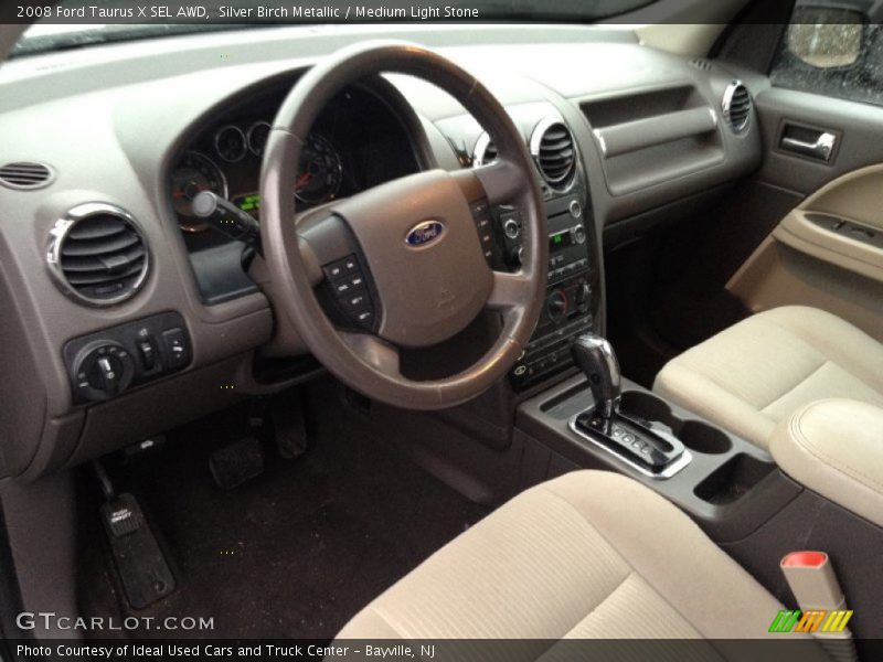 Silver Birch Metallic / Medium Light Stone 2008 Ford Taurus X SEL AWD