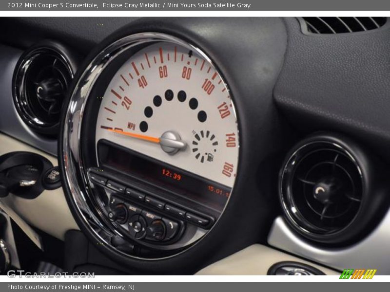 Eclipse Gray Metallic / Mini Yours Soda Satellite Gray 2012 Mini Cooper S Convertible