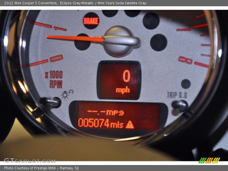 Eclipse Gray Metallic / Mini Yours Soda Satellite Gray 2012 Mini Cooper S Convertible