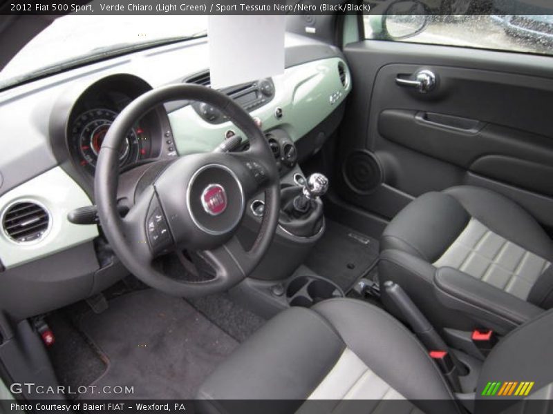 Sport Tessuto Nero/Nero (Black/Black) Interior - 2012 500 Sport 