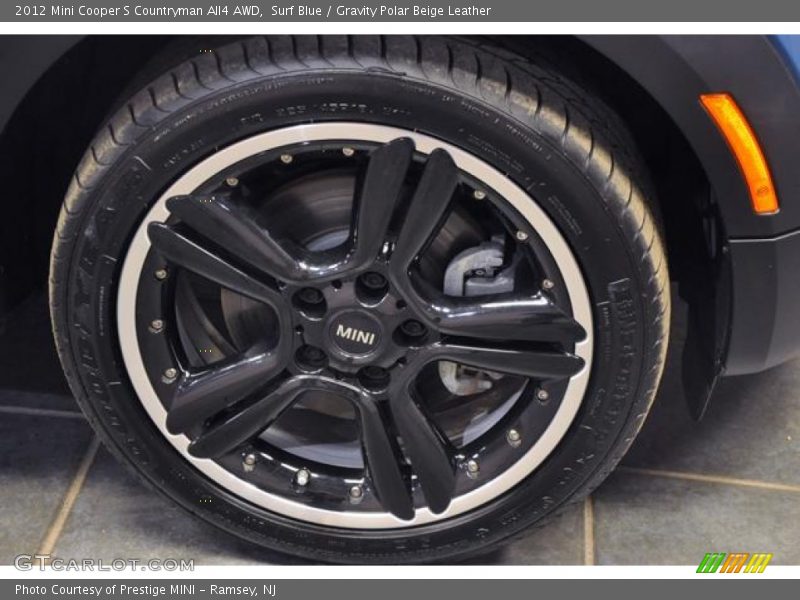 Surf Blue / Gravity Polar Beige Leather 2012 Mini Cooper S Countryman All4 AWD