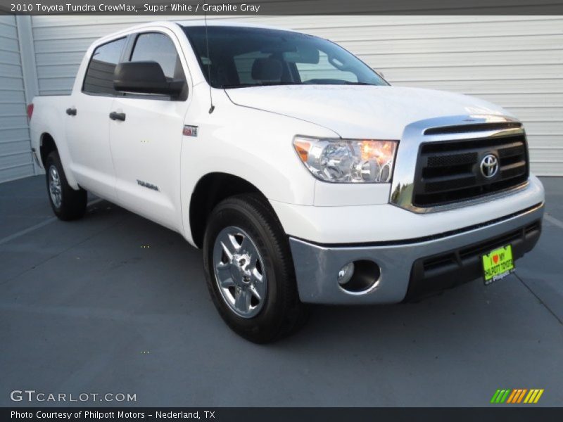 Super White / Graphite Gray 2010 Toyota Tundra CrewMax