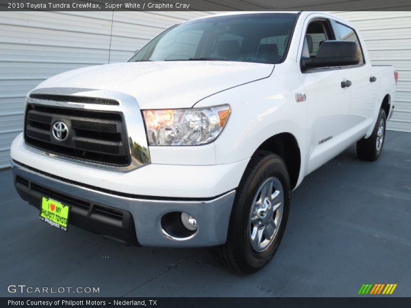 Super White / Graphite Gray 2010 Toyota Tundra CrewMax