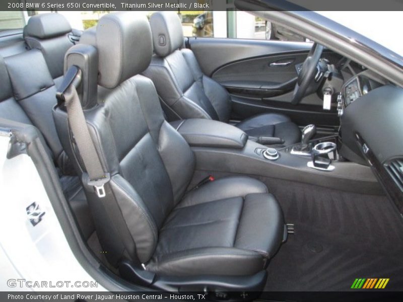  2008 6 Series 650i Convertible Black Interior