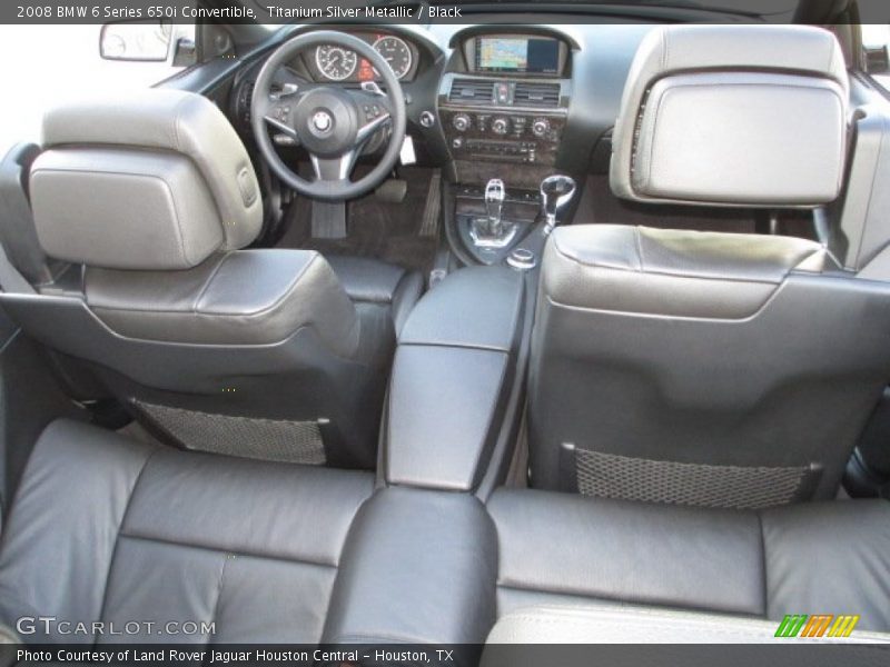  2008 6 Series 650i Convertible Black Interior