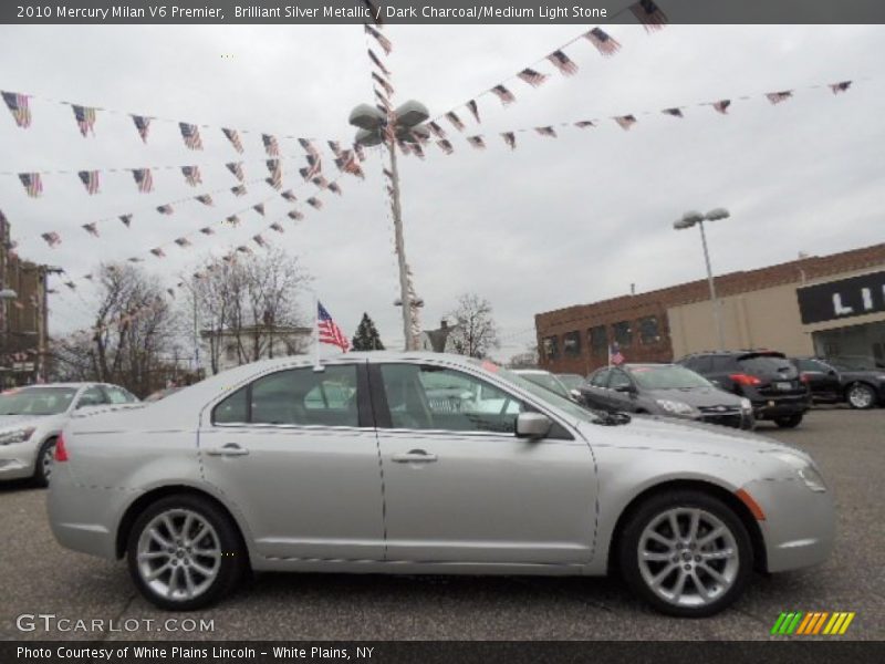 Brilliant Silver Metallic / Dark Charcoal/Medium Light Stone 2010 Mercury Milan V6 Premier