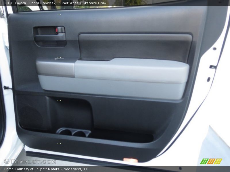 Super White / Graphite Gray 2010 Toyota Tundra CrewMax