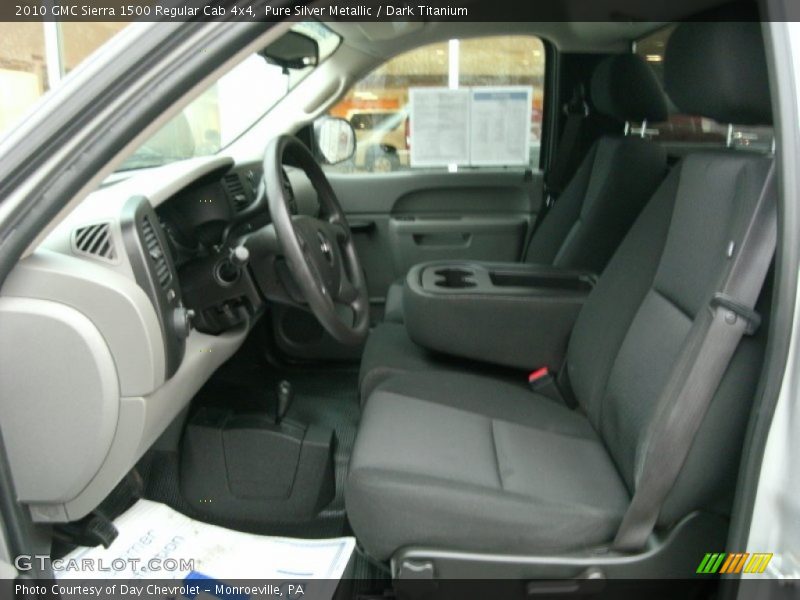 Pure Silver Metallic / Dark Titanium 2010 GMC Sierra 1500 Regular Cab 4x4