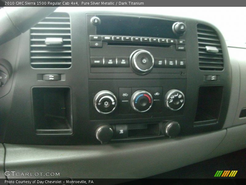 Pure Silver Metallic / Dark Titanium 2010 GMC Sierra 1500 Regular Cab 4x4