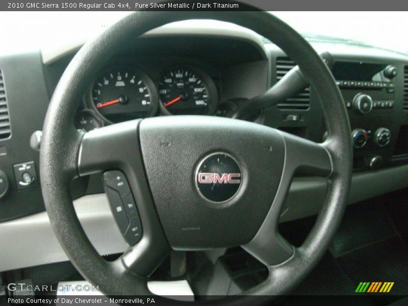 Pure Silver Metallic / Dark Titanium 2010 GMC Sierra 1500 Regular Cab 4x4