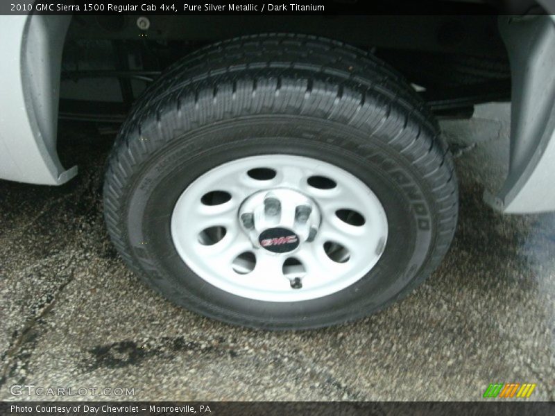 Pure Silver Metallic / Dark Titanium 2010 GMC Sierra 1500 Regular Cab 4x4
