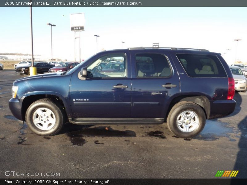 Dark Blue Metallic / Light Titanium/Dark Titanium 2008 Chevrolet Tahoe LS