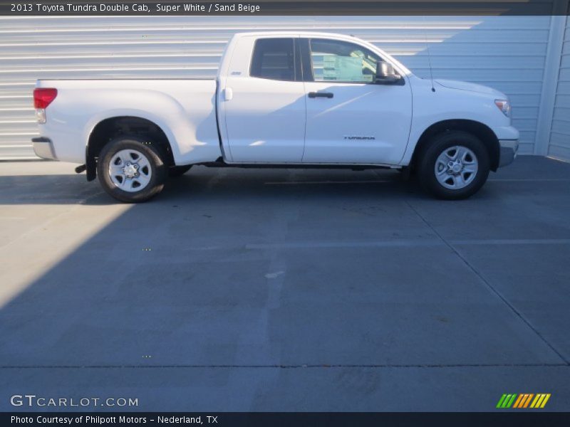 Super White / Sand Beige 2013 Toyota Tundra Double Cab