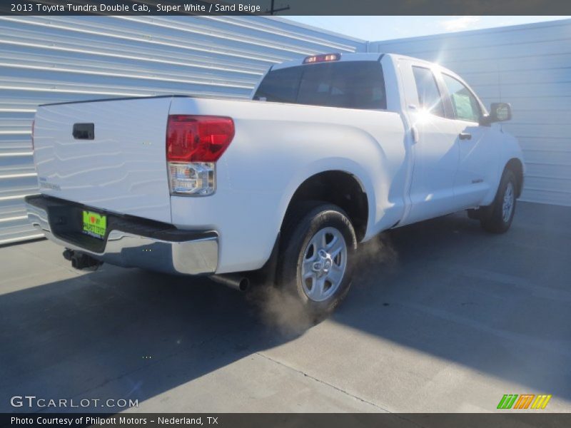 Super White / Sand Beige 2013 Toyota Tundra Double Cab