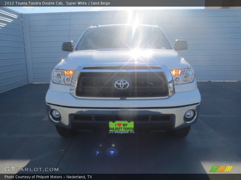Super White / Sand Beige 2013 Toyota Tundra Double Cab