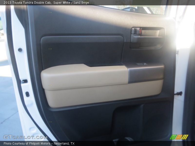 Super White / Sand Beige 2013 Toyota Tundra Double Cab