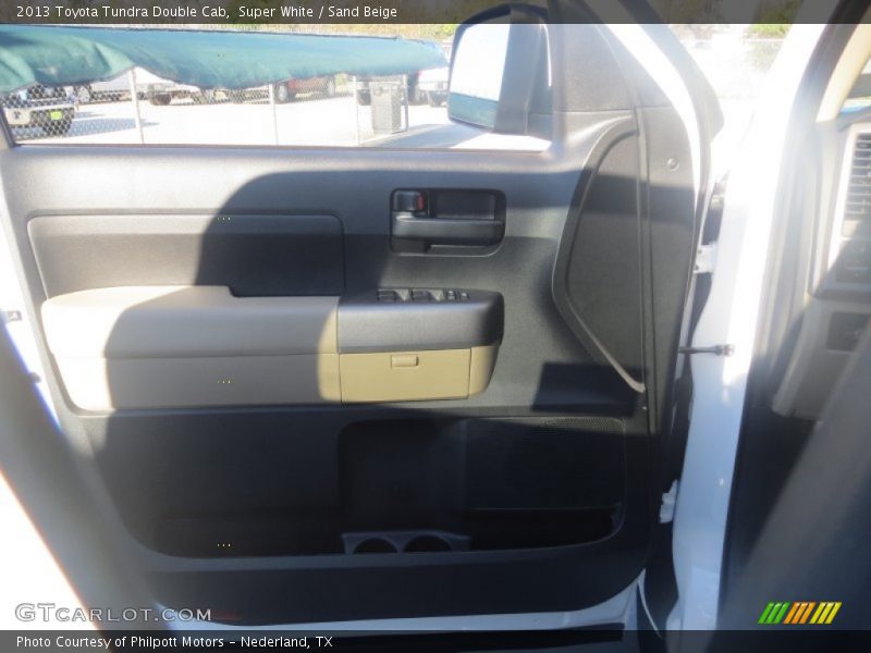 Super White / Sand Beige 2013 Toyota Tundra Double Cab