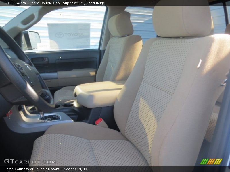Super White / Sand Beige 2013 Toyota Tundra Double Cab