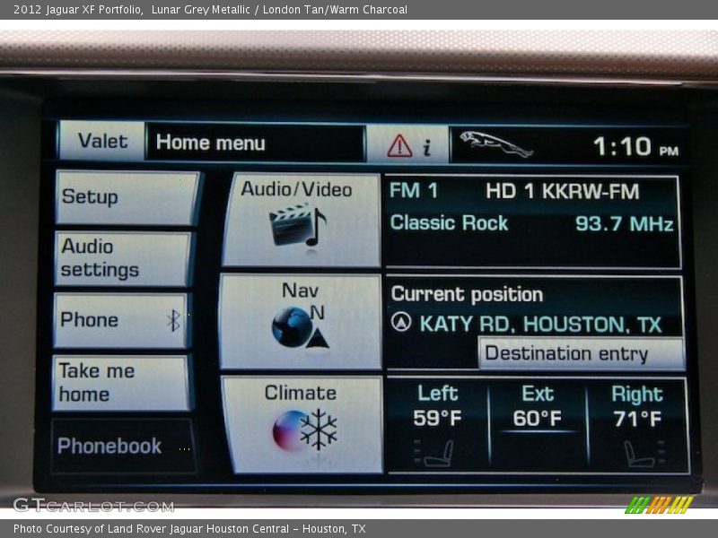 Lunar Grey Metallic / London Tan/Warm Charcoal 2012 Jaguar XF Portfolio