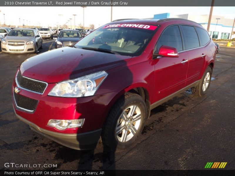 Red Jewel Tintcoat / Dark Gray/Light Gray 2010 Chevrolet Traverse LT