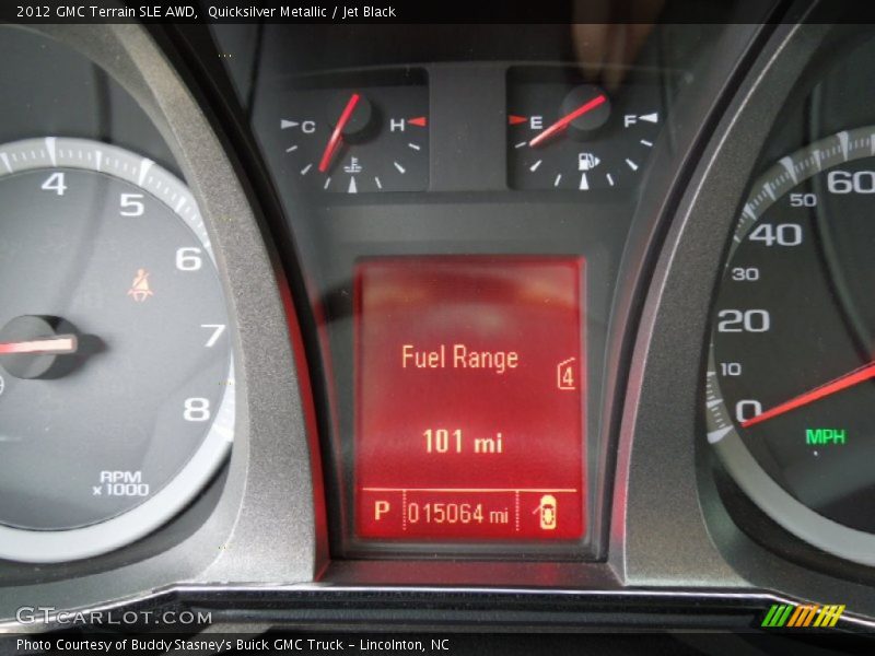 Quicksilver Metallic / Jet Black 2012 GMC Terrain SLE AWD