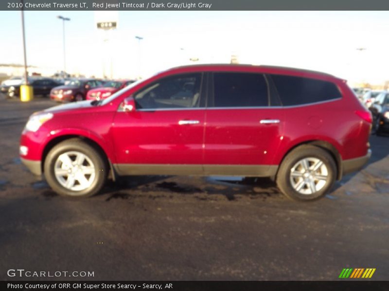 Red Jewel Tintcoat / Dark Gray/Light Gray 2010 Chevrolet Traverse LT