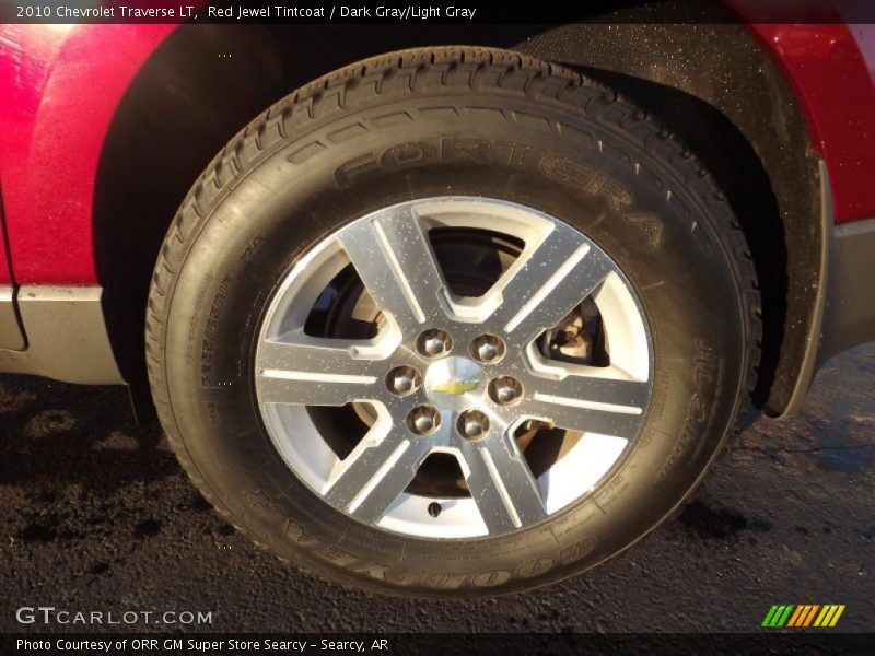 Red Jewel Tintcoat / Dark Gray/Light Gray 2010 Chevrolet Traverse LT