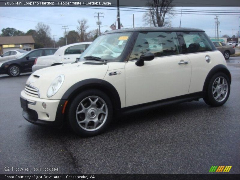 Pepper White / Cordoba Beige 2006 Mini Cooper S Hardtop