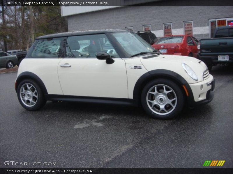 Pepper White / Cordoba Beige 2006 Mini Cooper S Hardtop